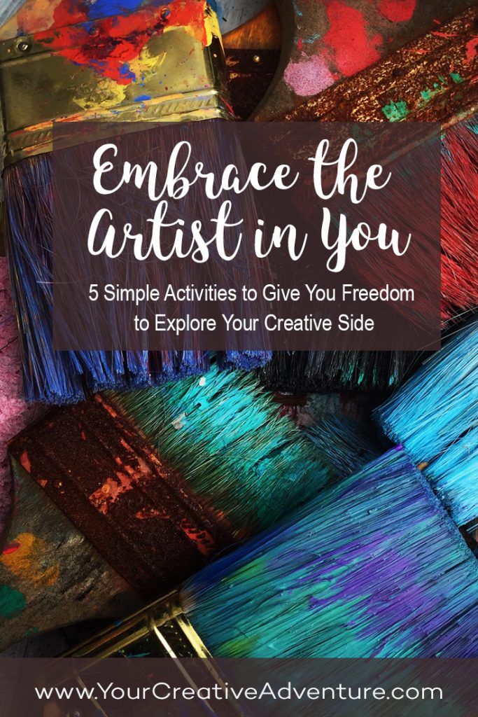 I decided to create a new class, "Embrace the Artist In You: 5 Simple Activities to Give You Freedom to Explore Your Creative Side." This class is currently completely free to join. 