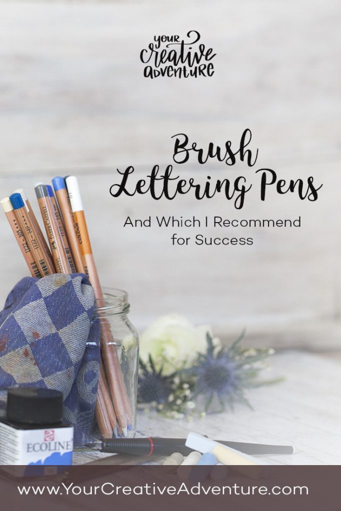 Do you want to learn brush lettering, but you struggle with your thick and thin strokes? When I first started brush lettering, I almost gave up. Then I learned some tips about the types of pens to use and share them with you in this post.