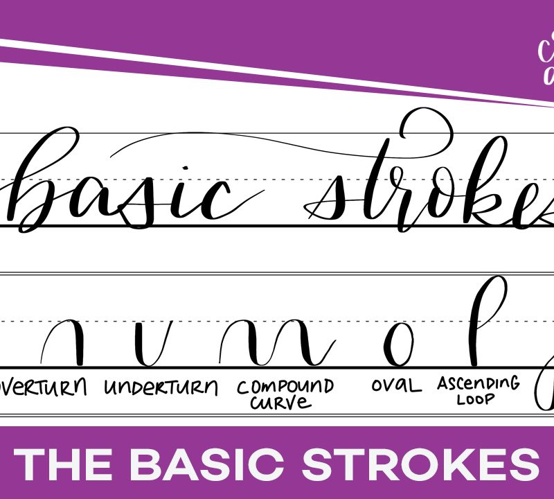 The Basic Strokes for Brush Lettering
