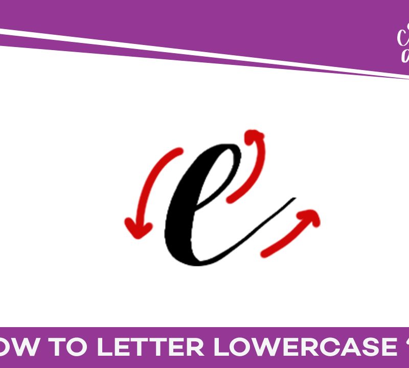 Learning How to Letter the Lowercase “e”